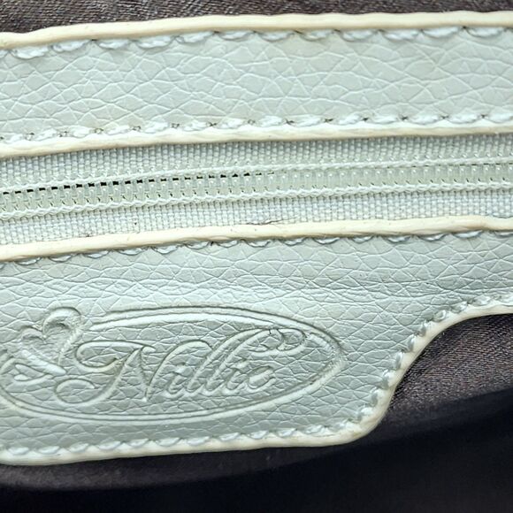 Nillie Pink Embossed Faux Leather Lock Satchel Tote Bag - Picture 7 of 13